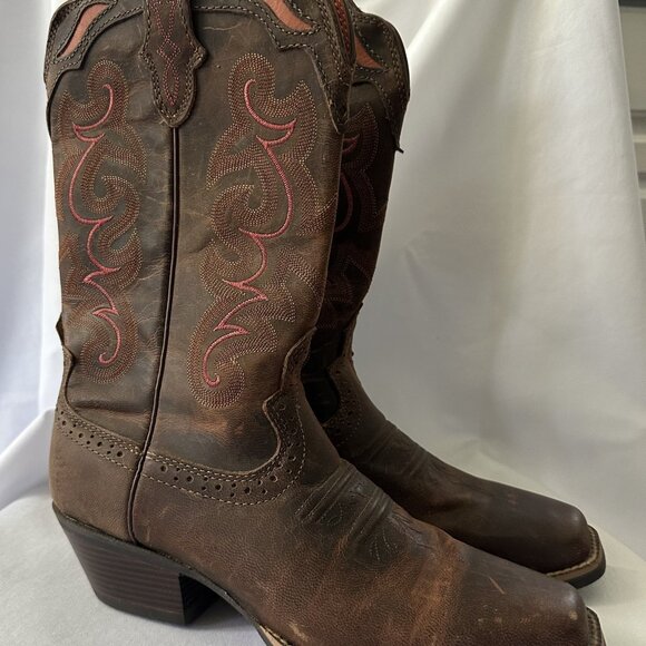 Justin Womens Boots SVL7319 Sevana Coffee Brown Size 9B LIKE NEW - Picture 3 of 8